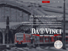 Tablet Screenshot of davincivertalingen.nl